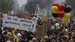Demo Tolak Vaksin di Belgia Berujung Ricuh