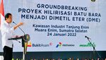 Jokowi Resmikan Proyek Hilirisasi Batu Bara Jadi DME
