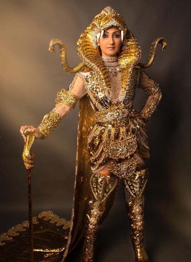 Eggie Jasmin dilirik Mrs. India Inc, pemegang lisensi Mrs. World di India, setelah mereka melihat karyanya di Miss Supranational 2021. Foto: Instagram/@mrsindiainc