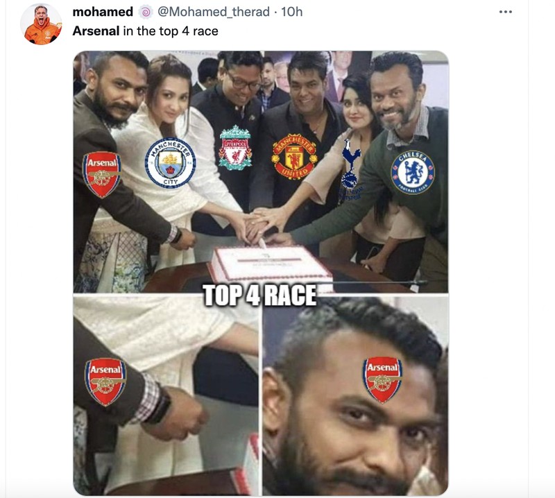 Meme Arsenal Burnley