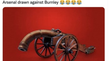 Meriam Arsenal jadi letoy kala melawan Burnley. Foto: Twitter