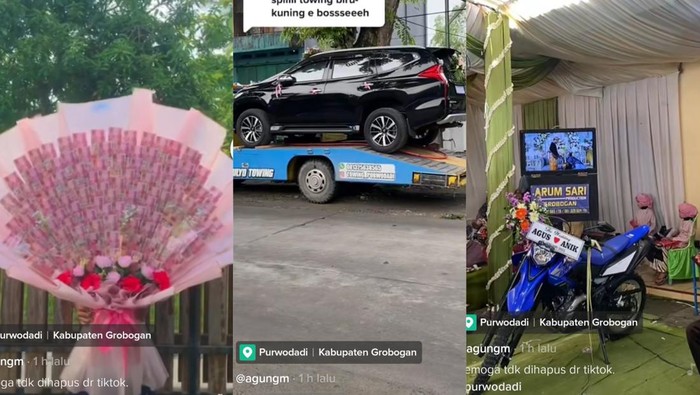 Pernikahan bak sultan di Grobogan viral.