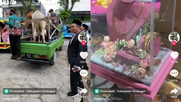 Pernikahan bak 'sultan' di Grobogan viral.
