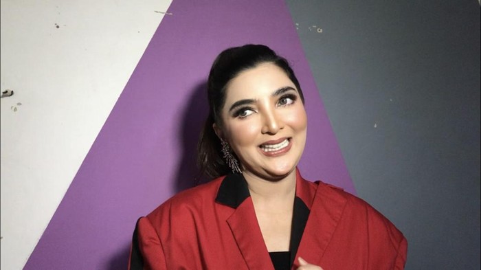 Ashanty Ashanty saat ditemui di kawasan Trans TV, Jakarta Selatan.