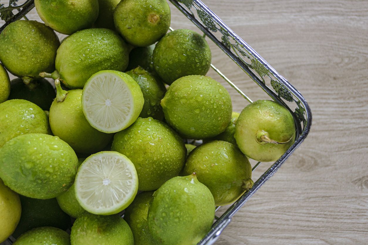 Natural fresh ripe lime or in indonesia called jeruk nipis