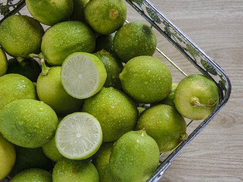 Natural fresh ripe lime or in indonesia called jeruk nipis