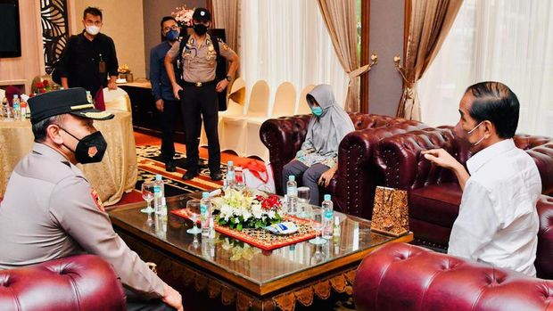 Mak Unah bertemu Presiden Jokowi (Dok istimewa)