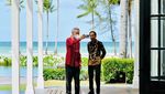 Keren! Pertemuan Jokowi-PM Singapura Kompak Pakai Batik