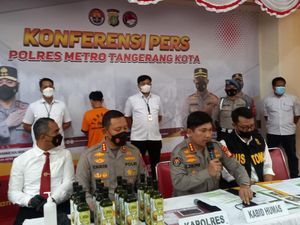 Polisi Tangerang Gagalkan Pengiriman 4 Liter Sabu Cair Asal Meksiko