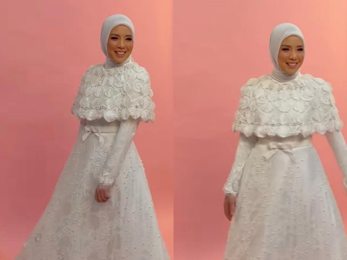 Tya Ariestya yang kini sudah mantap pakai hijab.