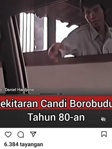 Video wisatawan Candi Borobudur tahun 1980-an viral di media sosial.