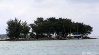Pulau Gosong Karang Bongkok ini memiliki luas kurang lebih sebesar lapangan tenis.