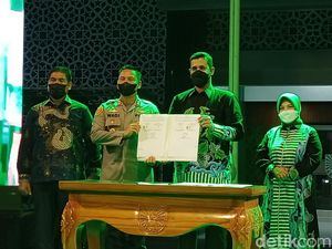 Serah Terima Polsub Sektor Kanigaran yang Dibangun Pemkot Probolinggo