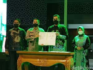 Serah Terima Polsub Sektor Kanigaran yang Dibangun Pemkot Probolinggo
