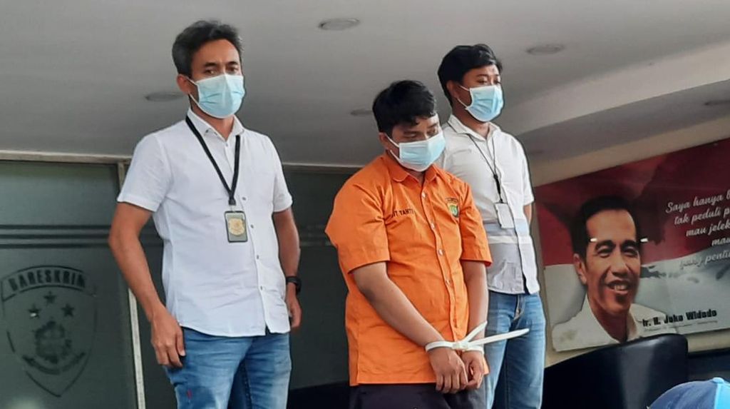 Tampang Tegar, Pembunuh Pemuda di Bekasi yang Sempat Dicari Netizen