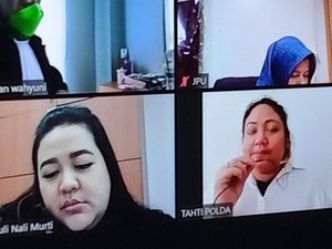 Momen Olivia Nathania Ditegur Hakim Gegara Makan Saat Sidang