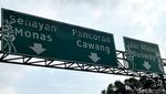Terlalu! Rambu Jalan di Senayan Jadi Korban Vandalisme