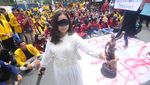 Foto: Demo Mahasiswa ULM Gegara Polisi Pemerkosa Mahasiswi Dihukum Ringan