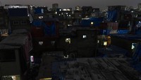 Gedung yang ambruk itu berada di antara permukiman padat di kawasan Mumbai, India.