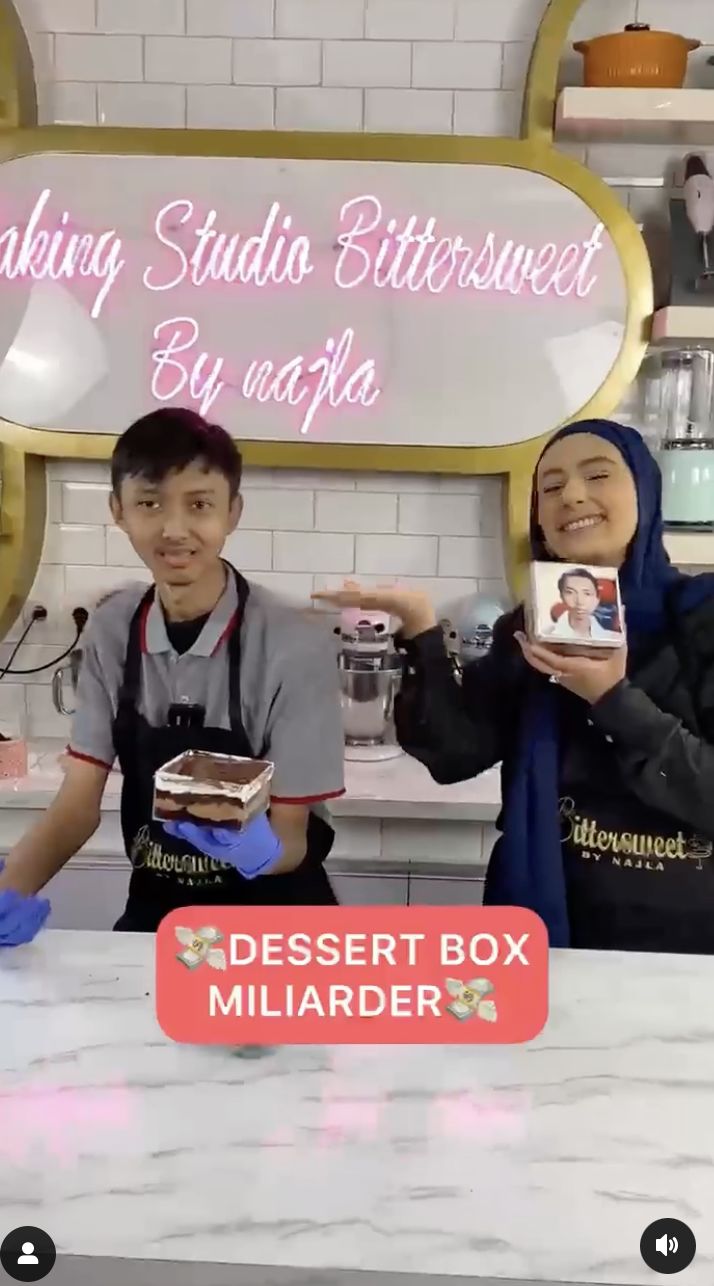 Ghozali Everyday Bikin Dessert Box, Warganet Salfok Ekspresinya
