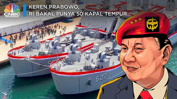Keren Prabowo, RI Bakal Punya 50 Kapal Tempur