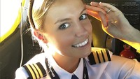 10 Potret Kim De Klop, Pilot Cantik yang Dobrak Standar Industri Penerbangan