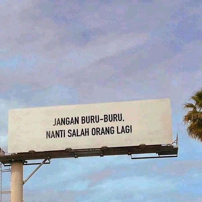 Buat para jomblo dimohon jangan terlalu tergesa-gesa mencari pacar. Nanti kalau salah orang nyesel loh.. Foto: Instagram/@awreceh.id