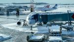 Tumpukan Salju Bikin Bandara Istanbul Terganggu