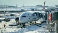 Penutupan ini adalah yang pertama untuk bandara baru sejak operasi dipindahkan dari Bandara Ataturk pada 2019. (Getty Images/Chris McGrath)