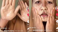Ini Transformasi Makeup Viral, Wanita Pakai Bedak Hingga Lipstik 10 Lapis