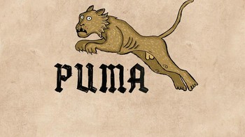 Logo brand sepatu Puma. Foto: Instagram/ilya_stallone_artist