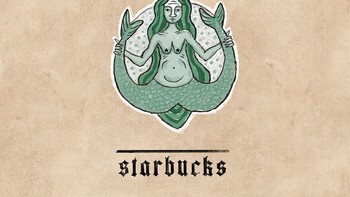 Logo minuman Starbucks. Foto: Instagram/ilya_stallone_artist