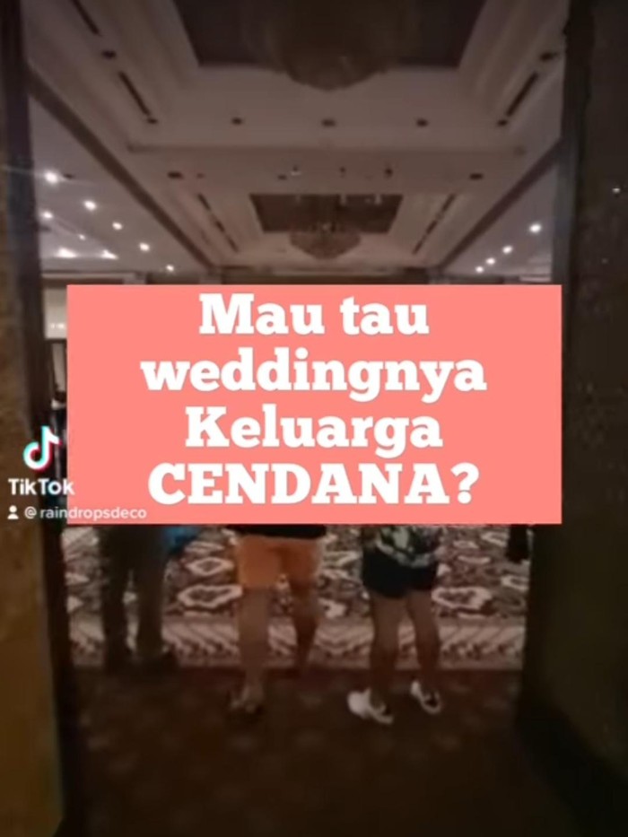 Megahnya dekorasi pernikahan keluarga Cendana