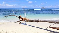 Setelah dirawat, pulau ini menampakkan sisi cantiknya. Hamparan pasir putih menjadi pemandangan utama dari Moyenne. (Getty Images/iStockphoto/vuk8691)