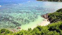 Moyenne, sebuah pulau kecil di lepas pantai utara pulau terbesar Seychelles, Mahé. (Getty Images/iStockphoto/vuk8691)