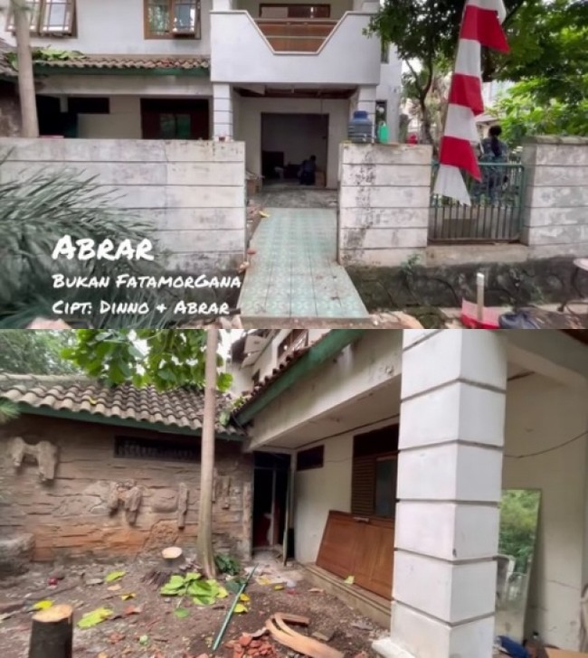 Bekerja bersama Raffi Ahmad dalam naungan Rans Entertainment selama tiga tahun, rupanya Abrar sudah berhasil membeli sebuah rumah. Rumah berlantai dua itu tampak cukup luas dengan didominasi warna coklat dan putih. Foto: YouTube/abrar aab