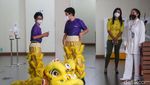 Sambut Imlek, Siswa Sekolah Ini Tampilkan Barongsai Merah dan Kuning