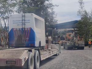 SIM Keliling di Mimika, Pakai Truk Kontainer & Tempuh Jarak 100 Km