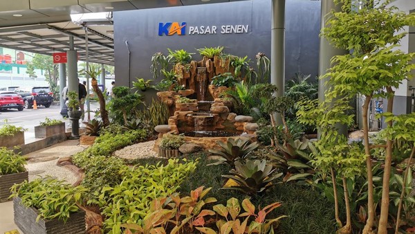 Inovasi demi inovasi terus dilakukan PT KAI (Persero) Daop 1 Jakarta untuk kenyamanan penumpang. Kini, ada ruang hijau nan Instagramable di sejumlah stasiun. (dok PT KAI Daop 1 Jakarta)