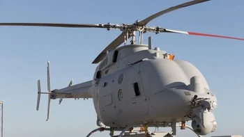 Helikopter Northrop Grumman MQ-8C Fire Scout ini adalah helikopter militer tak berawak yang bisa digunakan untuk memata-matai atau membantu tentara di medan pertempuran. Foto: Pocket Lint