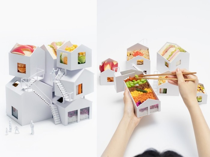 Tempat Bento Berbentuk Rumah yang Unik