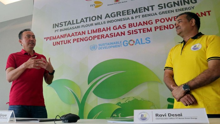Komitmen Pemanfaatan Limbah Gas Buang Bungasari Flour Mills Indonesia berkomitmen terus berada dijalur konsep pembangunan berkelanjutan atau Sustainable Development Goals (SDGs), khususnya pada perlindungan lingkungan.