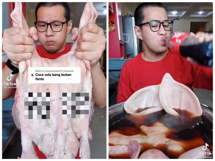 Food vlogger eksperimen rendam kepala babi