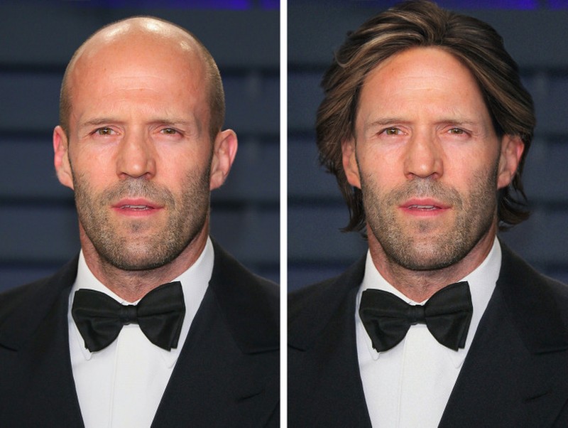 Fotoinet ketika para aktor hollywood diedit rambut gondrong