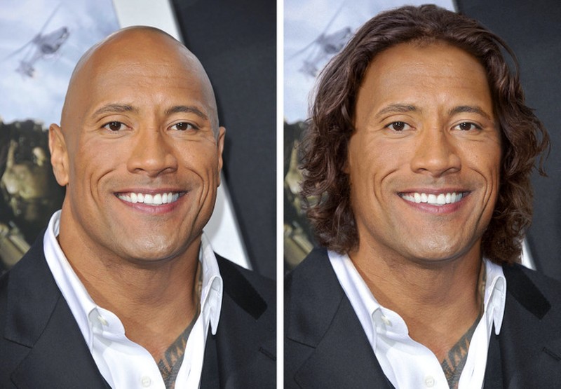 Fotoinet ketika para aktor hollywood diedit rambut gondrong