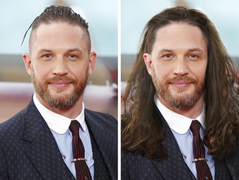 Fotoinet ketika para aktor hollywood diedit rambut gondrong
