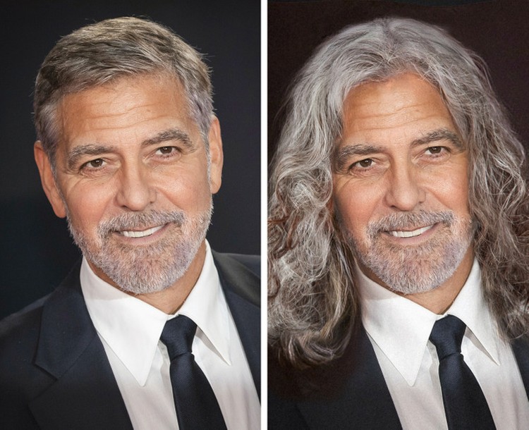 Fotoinet ketika para aktor hollywood diedit rambut gondrong