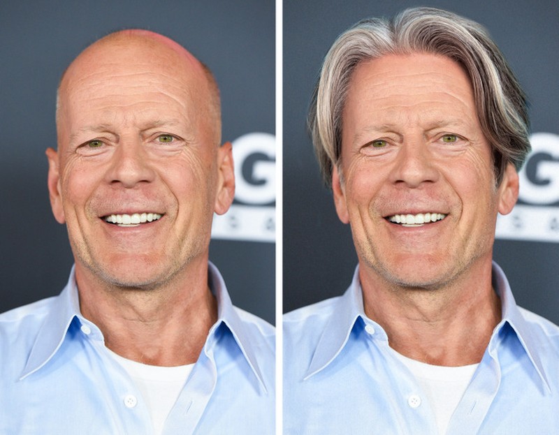 Fotoinet ketika para aktor hollywood diedit rambut gondrong