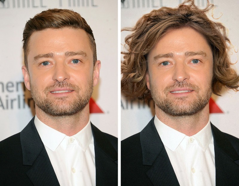Fotoinet ketika para aktor hollywood diedit rambut gondrong