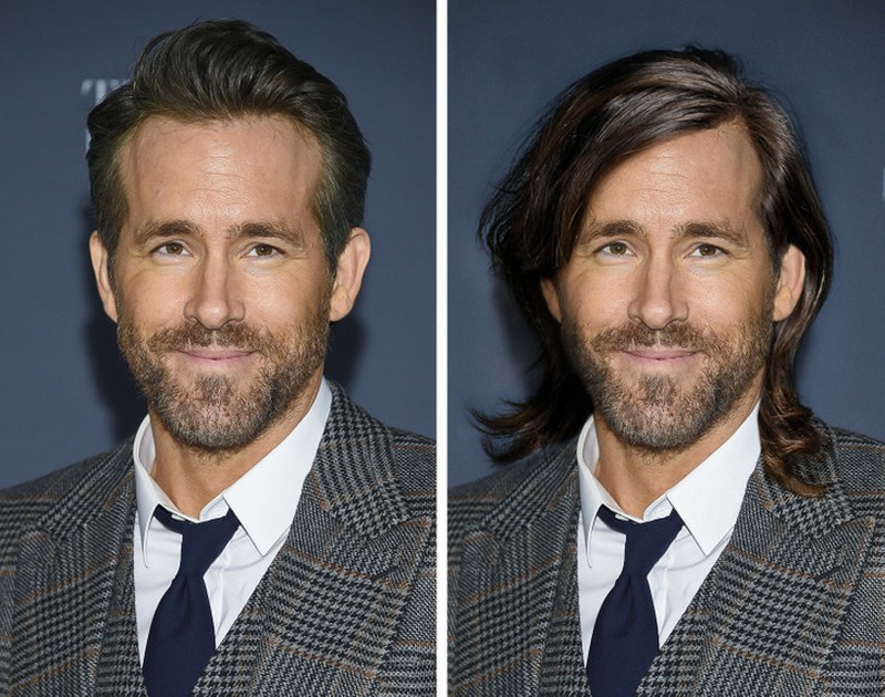 Fotoinet ketika para aktor hollywood diedit rambut gondrong